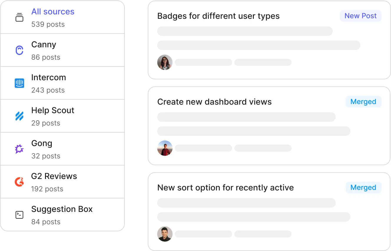 Posts that are detected as duplicates will be merged together, and marked accordingly.