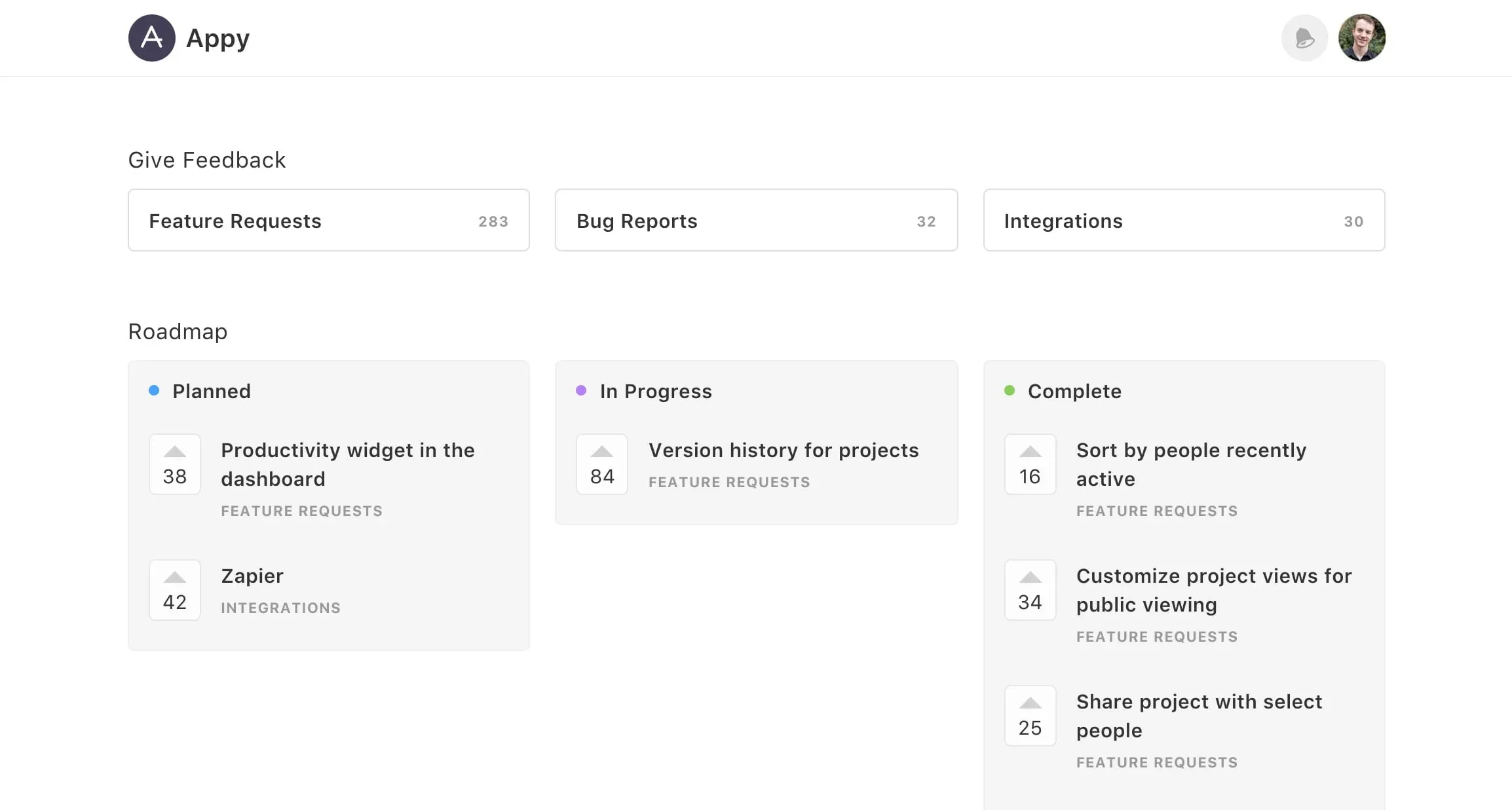 Canny is a Trello alternative