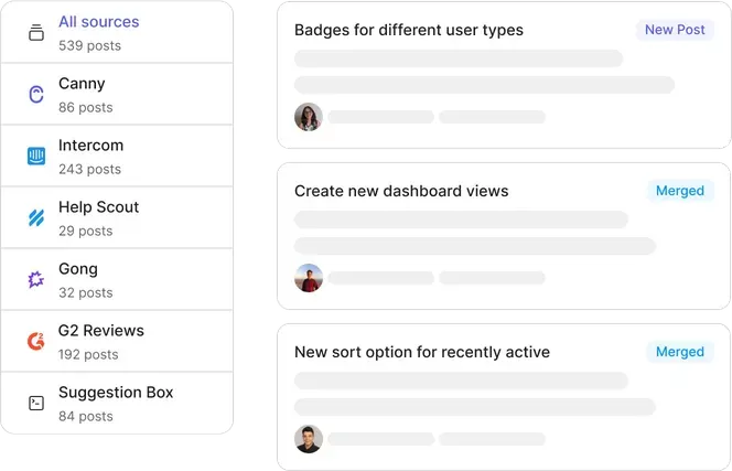 Posts that are detected as duplicates will be merged together, and marked accordingly.