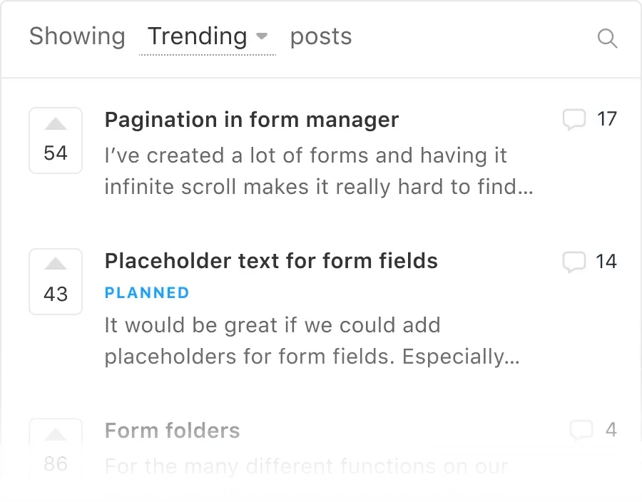 Collect ideas and votes from all your stakeholders