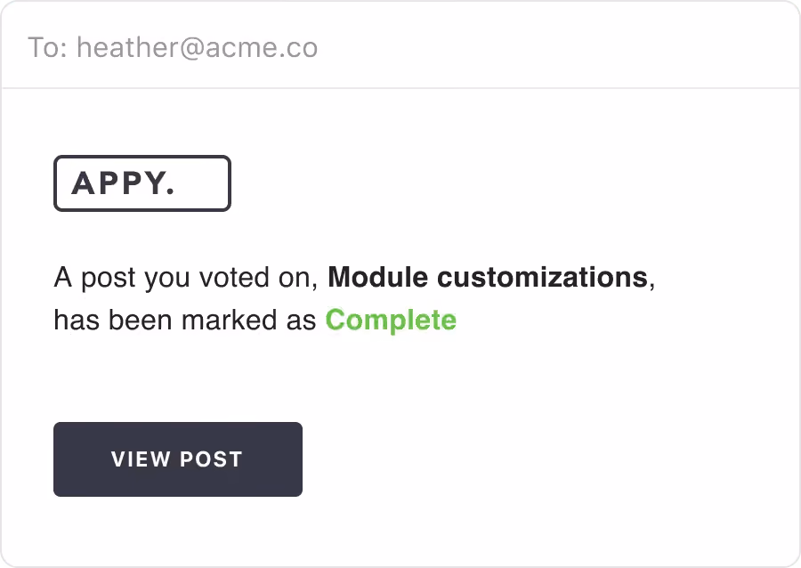 Customers tracking the progress of requested features on a public roadmap.